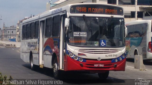 Transportadora Tinguá RJ 156.092 na cidade de Rio de Janeiro, Rio de Janeiro, Brasil, por Jonathan Silva Figueiredo. Número da foto: #4045747.