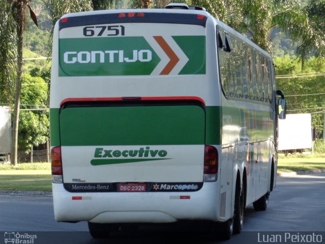 Empresa Gontijo de Transportes 6751 na cidade de Viana, Espírito Santo, Brasil, por Luan Peixoto. ID da foto: 4047639.