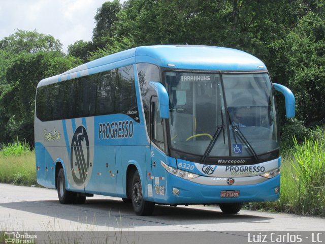 Auto Viação Progresso 6320 na cidade de Recife, Pernambuco, Brasil, por Luiz Carlos de Santana. Número da foto: #4046558.