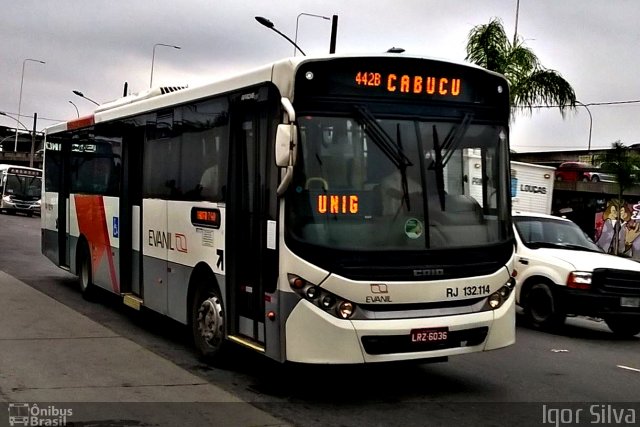 Evanil Transportes e Turismo RJ 132.114 na cidade de Rio de Janeiro, Rio de Janeiro, Brasil, por Igor Silva. Número da foto: #4046317.