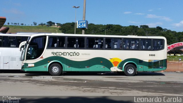 Redenção Turismo 5900 na cidade de Aparecida, São Paulo, Brasil, por Leonardo Carola. Número da foto: #4048732.