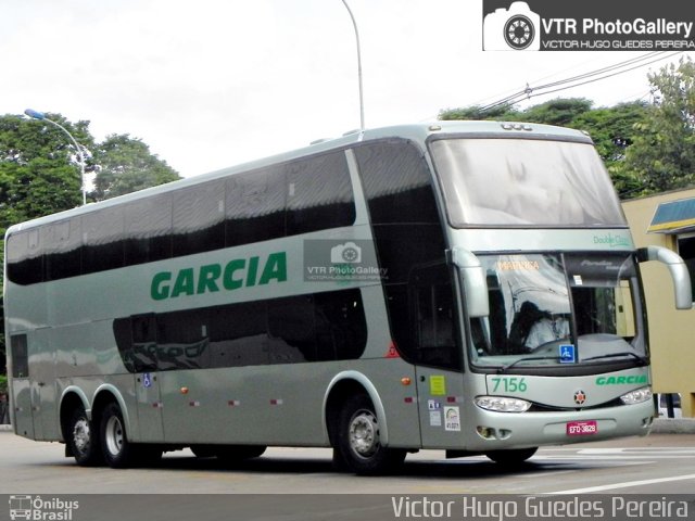 Viação Garcia 7156 na cidade de Maringá, Paraná, Brasil, por Victor Hugo Guedes Pereira. ID da foto: 4049376.