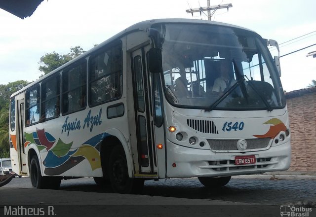 Viação Águia Azul 1540 na cidade de Porto Seguro, Bahia, Brasil, por Matheus Rocha Santiago. Número da foto: #4048876.