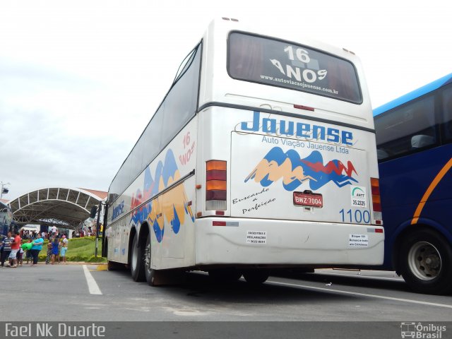 Auto Viação Jauense 1100 na cidade de São Paulo, São Paulo, Brasil, por Raphael José da Silva. Número da foto: #4048944.