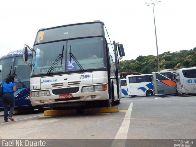 Auto Viação Jauense 1100 na cidade de Aparecida, São Paulo, Brasil, por Raphael José da Silva. ID da foto: 4048947.