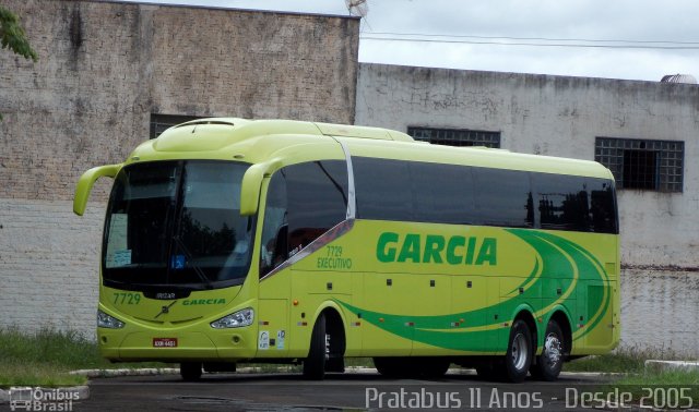 Viação Garcia 7729 na cidade de Ourinhos, São Paulo, Brasil, por Cristiano Soares da Silva. ID da foto: 4115757.