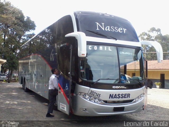 Viação Nasser 202145 na cidade de Guaxupé, Minas Gerais, Brasil, por Leonardo Carola. Número da foto: #4117407.