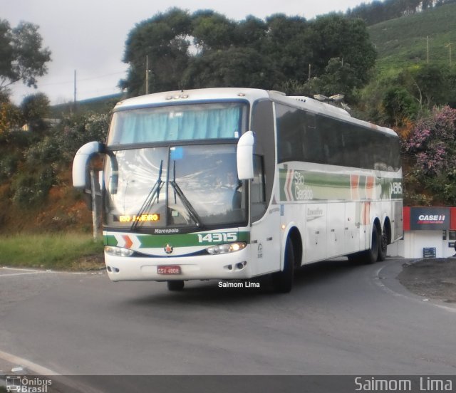 Cia. São Geraldo de Viação 14315 na cidade de Manhuaçu, Minas Gerais, Brasil, por Saimom  Lima. ID da foto: 4117369.