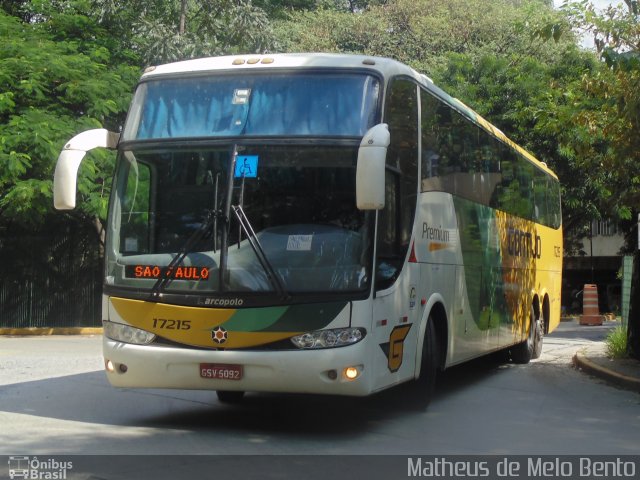 Empresa Gontijo de Transportes 17215 na cidade de São Paulo, São Paulo, Brasil, por Matheus de Melo Bento. Número da foto: #4115933.