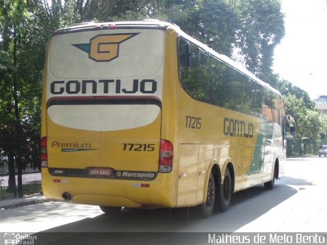 Empresa Gontijo de Transportes 17215 na cidade de São Paulo, São Paulo, Brasil, por Matheus de Melo Bento. Número da foto: #4119117.