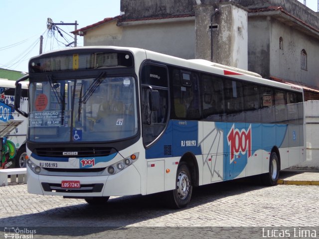 Auto Viação 1001 RJ 108.193 na cidade de Niterói, Rio de Janeiro, Brasil, por Lucas Lima. ID da foto: 4118609.