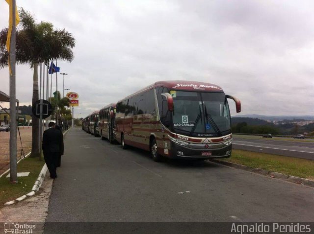Santa Maria Fretamento e Turismo > Transportes Santa Maria(SP) 520 na cidade de Jundiaí, São Paulo, Brasil, por Agnaldo Penides. Número da foto: #4119654.