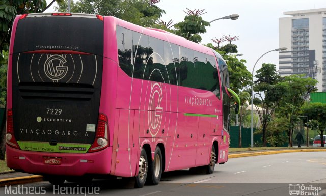 Viação Garcia 7229 na cidade de São Paulo, São Paulo, Brasil, por Matheus Henrique. Número da foto: #4119018.