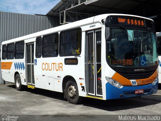 Colitur Transportes Rodoviários RJ 116.025 na cidade de Angra dos Reis, Rio de Janeiro, Brasil, por Mateus Machado. Número da foto: #4119860.