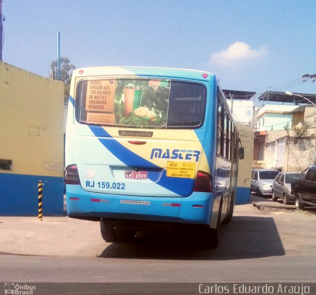 Master Transportes Coletivos de Passageiros RJ 159.022 na cidade de São João de Meriti, Rio de Janeiro, Brasil, por Carlos Eduardo Araújo dos Santos. Número da foto: #4119548.