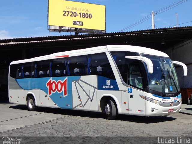 Auto Viação 1001 RJ 108.141 na cidade de Niterói, Rio de Janeiro, Brasil, por Lucas Lima. ID da foto: 4118591.