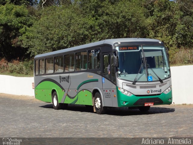 Turin Transportes 1280 na cidade de Ouro Preto, Minas Gerais, Brasil, por Adriano  Almeida. Número da foto: #4118935.