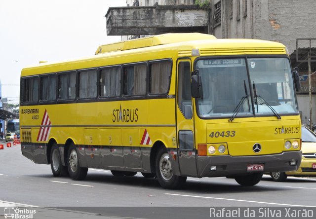 Viação Itapemirim 40433 na cidade de Rio de Janeiro, Rio de Janeiro, Brasil, por Rafael da Silva Xarão. ID da foto: 4121347.