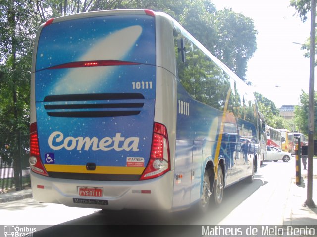 Viação Cometa 10111 na cidade de São Paulo, São Paulo, Brasil, por Matheus de Melo Bento. Número da foto: #4120753.