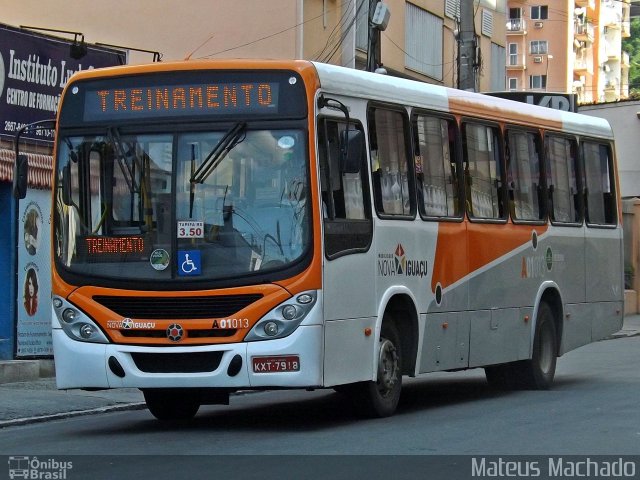 Viação São José A01013 na cidade de Nova Iguaçu, Rio de Janeiro, Brasil, por Mateus Machado. ID da foto: 4120035.