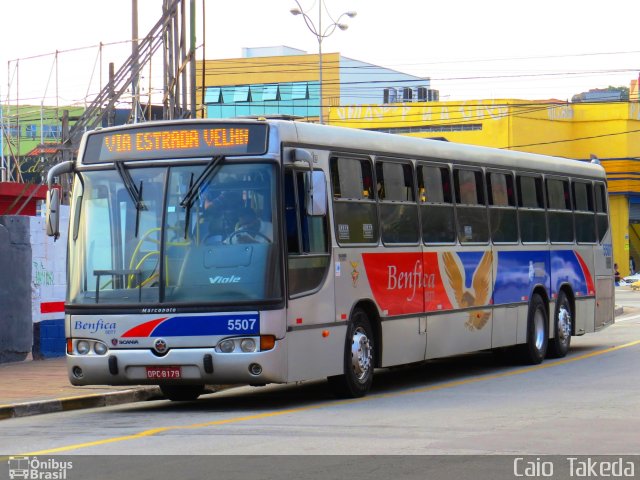 BBTT - Benfica Barueri Transporte e Turismo 5507 na cidade de Barueri, São Paulo, Brasil, por Caio  Takeda. Número da foto: #4121067.