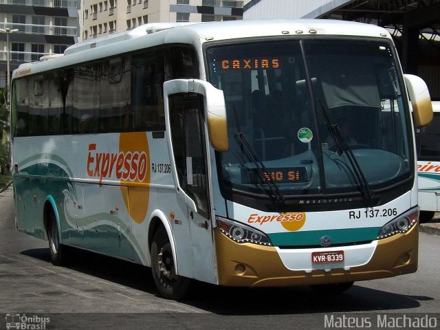 Expresso Mangaratiba RJ 137.206 na cidade de Itaguaí, Rio de Janeiro, Brasil, por Mateus Machado. ID da foto: 4120027.