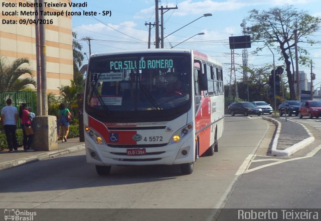 Allibus Transportes 4 5572 na cidade de São Paulo, São Paulo, Brasil, por Roberto Teixeira. Número da foto: #4121010.