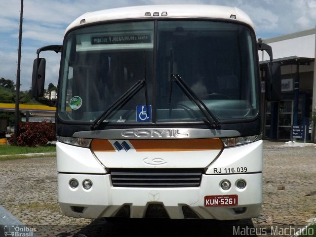 Colitur Transportes Rodoviários RJ 116.039 na cidade de Barra Mansa, Rio de Janeiro, Brasil, por Mateus Machado. Número da foto: #4123463.