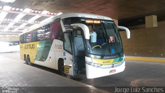 Empresa Gontijo de Transportes 18260 na cidade de Cuiabá, Mato Grosso, Brasil, por Jorge Luiz Sanches. ID da foto: 4121753.