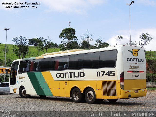 Empresa Gontijo de Transportes 11745 na cidade de João Monlevade, Minas Gerais, Brasil, por Antonio Carlos Fernandes. Número da foto: #4124637.