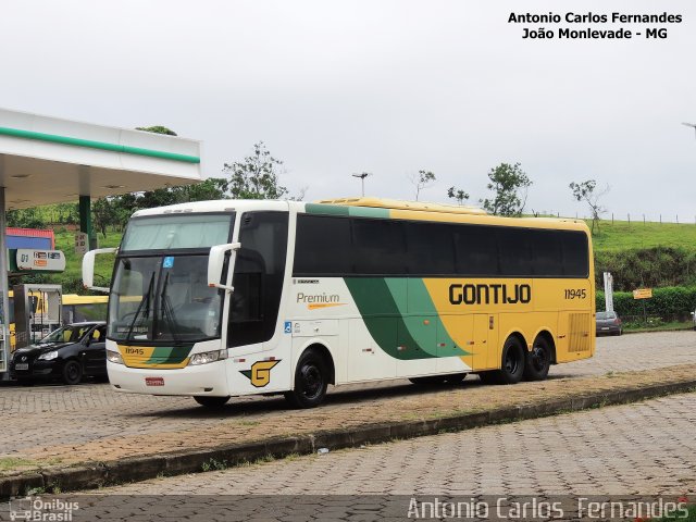 Empresa Gontijo de Transportes 11945 na cidade de João Monlevade, Minas Gerais, Brasil, por Antonio Carlos Fernandes. ID da foto: 4124656.