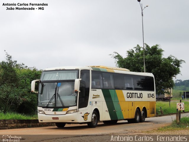 Empresa Gontijo de Transportes 11745 na cidade de João Monlevade, Minas Gerais, Brasil, por Antonio Carlos Fernandes. ID da foto: 4124638.