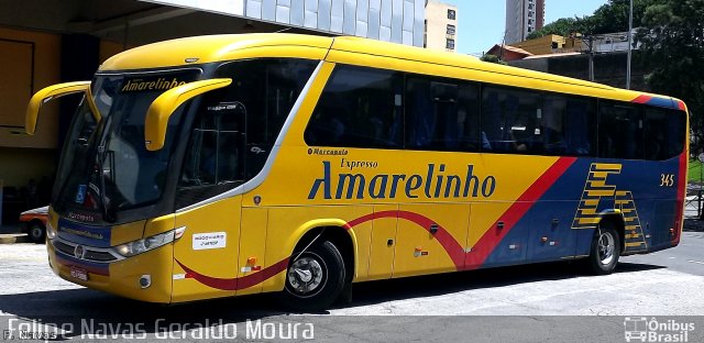 Expresso Amarelinho 345 na cidade de Sorocaba, São Paulo, Brasil, por Felipe Navas Geraldo Moura . Número da foto: #4124918.