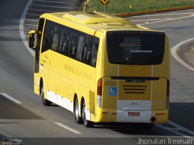 Viação Itapemirim 48101 na cidade de Lavrinhas, São Paulo, Brasil, por Jhonatan Diego da Silva Trevisan. ID da foto: 4126705.