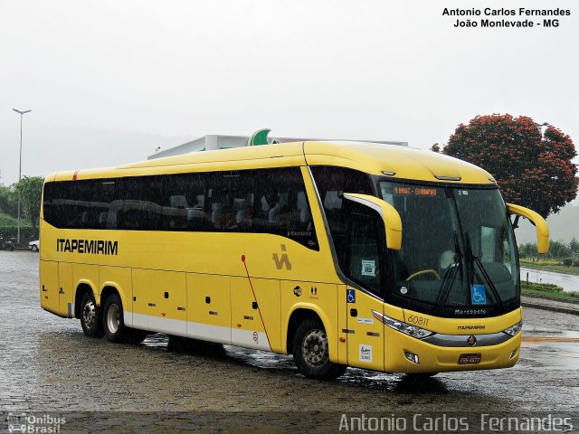 Viação Itapemirim 60811 na cidade de João Monlevade, Minas Gerais, Brasil, por Antonio Carlos Fernandes. ID da foto: 4126784.