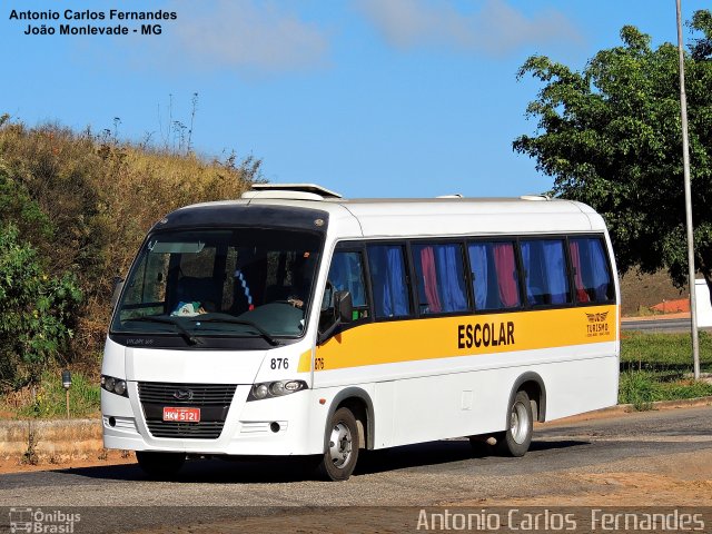 JZ Turismo Fretamentos e Excursões 876 na cidade de João Monlevade, Minas Gerais, Brasil, por Antonio Carlos Fernandes. ID da foto: 4126824.