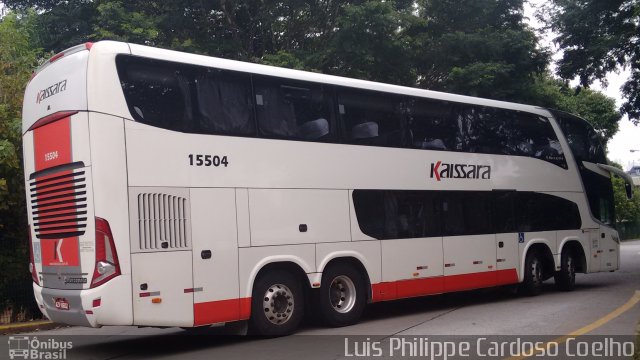 Kaissara - Viação Caiçara 15504 na cidade de São Paulo, São Paulo, Brasil, por Luis Philippe Cardoso Coelho. Número da foto: #4126338.