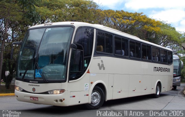 Viação Itapemirim 8201 na cidade de São Paulo, São Paulo, Brasil, por Cristiano Soares da Silva. ID da foto: 4128383.