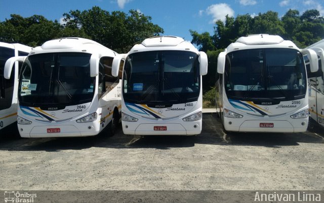 Empresas de Transportes Santana e São Paulo 2460 na cidade de Camaçari, Bahia, Brasil, por Aneivan Lima. ID da foto: 4128034.