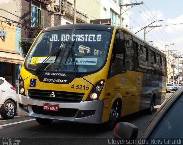 Allibus Transportes 4 5215 na cidade de São Paulo, São Paulo, Brasil, por Cleverson dos Reis Giraldi. ID da foto: 4129076.