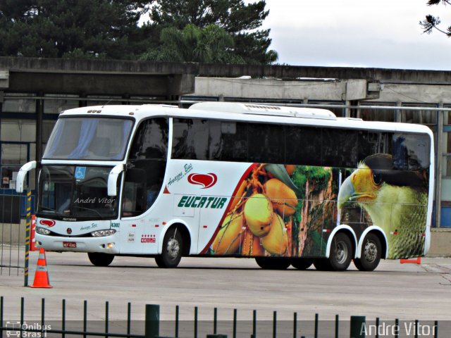 Eucatur - Empresa União Cascavel de Transportes e Turismo 4302 na cidade de Curitiba, Paraná, Brasil, por André Vitor  Silva dos Santos. Número da foto: #4129641.