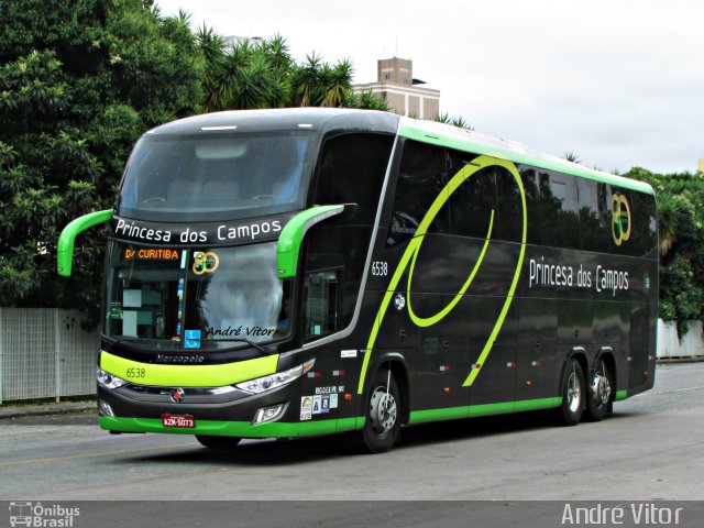 Expresso Princesa dos Campos 6538 na cidade de Curitiba, Paraná, Brasil, por André Vitor  Silva dos Santos. Número da foto: #4129681.