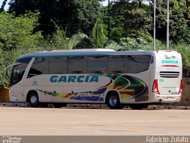 Viação Garcia 7616 na cidade de Maringá, Paraná, Brasil, por Fabricio do Nascimento Zulato. ID da foto: 4130069.