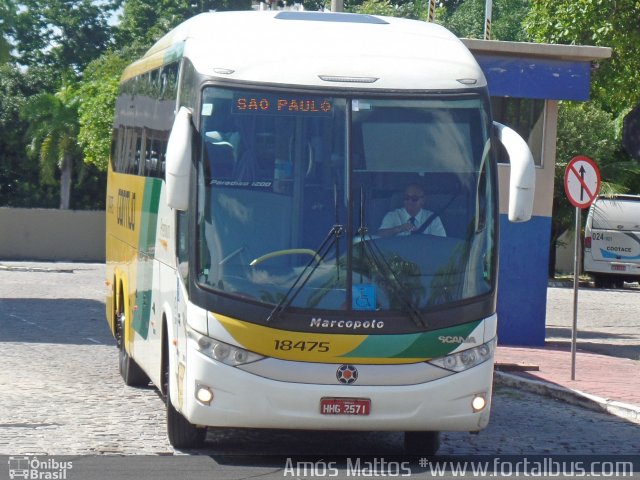 Empresa Gontijo de Transportes 18475 na cidade de Fortaleza, Ceará, Brasil, por Amós  Mattos. Número da foto: #4130403.