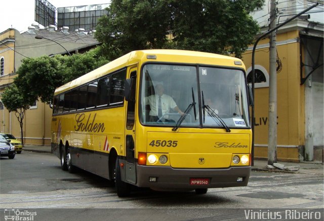 Viação Itapemirim 45035 na cidade de Rio de Janeiro, Rio de Janeiro, Brasil, por Vinicius Ribeiro. ID da foto: 4129658.