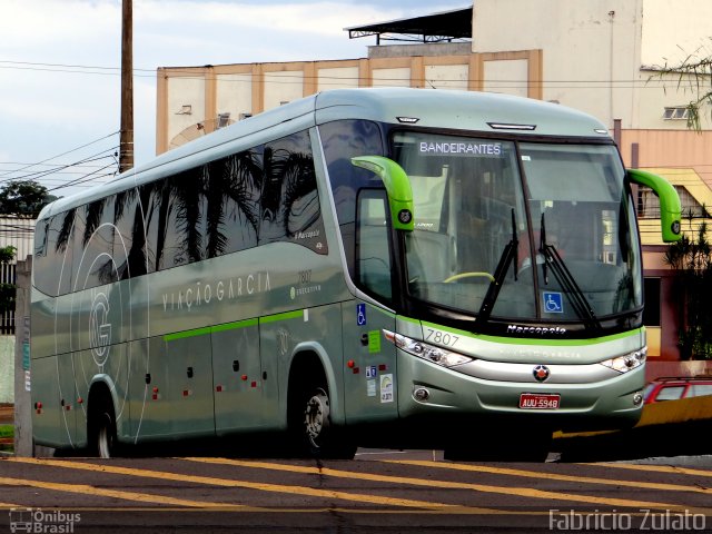 Viação Garcia 7807 na cidade de Londrina, Paraná, Brasil, por Fabricio do Nascimento Zulato. Número da foto: #4130465.