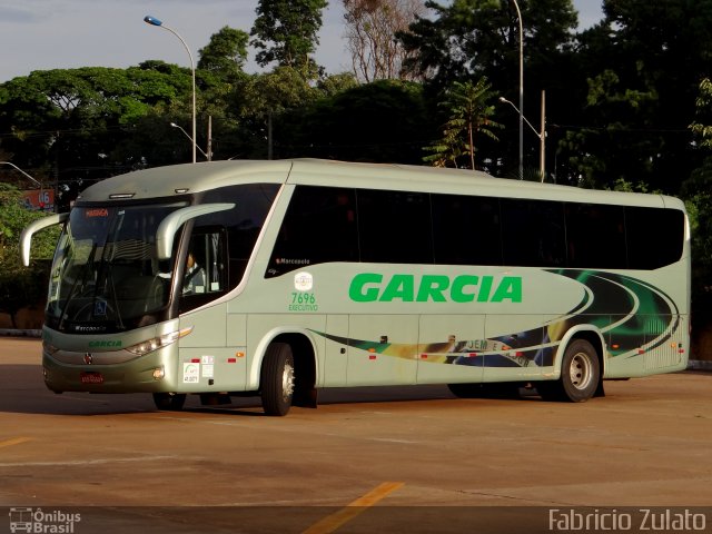 Viação Garcia 7696 na cidade de Maringá, Paraná, Brasil, por Fabricio do Nascimento Zulato. Número da foto: #4130140.
