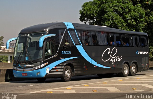 Empresa de Ônibus Nossa Senhora da Penha 53005 na cidade de Resende, Rio de Janeiro, Brasil, por Lucas Lima. ID da foto: 4132355.