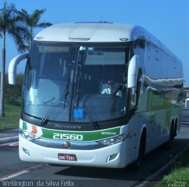 Empresa Gontijo de Transportes 21560 na cidade de Vitória, Espírito Santo, Brasil, por Wellington  da Silva Felix. Número da foto: #4132818.