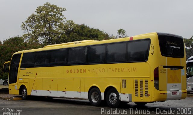 Viação Itapemirim 45607 na cidade de São Paulo, São Paulo, Brasil, por Cristiano Soares da Silva. Número da foto: #4131793.
